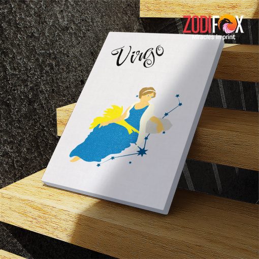 cool hot Virgo Lady Canvas zodiac sign gifts for astrology lovers gifts based on zodiac signs – VIRGO0060