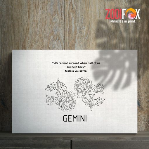 cool Gemini Flower Canvas gifts based on zodiac signs – GEMINI0061