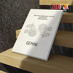 cool Gemini Flower Canvas zodiac gifts and collectibles – GEMINI0061
