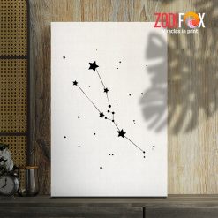 thoughtful Taurus Star Sign Canvas astrology lover presents – TAURUS0064