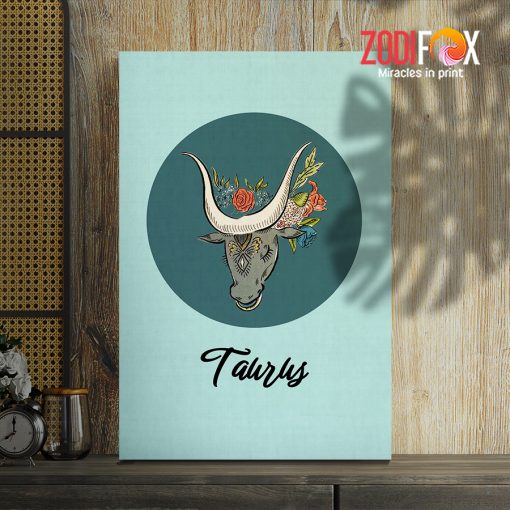 hot Taurus Head Canvas gifts based on zodiac signs – TAURUS0065
