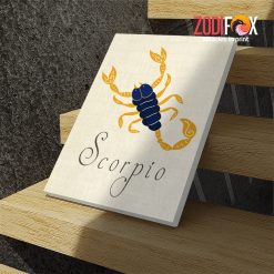 funny Scorpio Art Canvas birthday zodiac sign gifts for horoscope and astrology lovers – SCORPIO0065