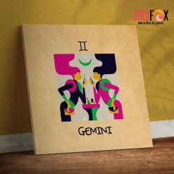 personality Gemini Colour Canvas birthday zodiac gifts for astrology lovers – GEMINI0065