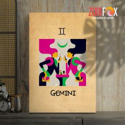 personality Gemini Colour Canvas zodiac gifts and collectibles – GEMINI0065