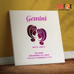 hot Gemini Savvy Canvas astrology gifts – GEMINI0067