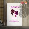 hot Gemini Savvy Canvas zodiac gifts for astrology lovers – GEMINI0067