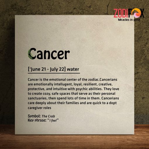 favorite Cancer Resilient Canvas zodiac birthday gifts– CANCER0068