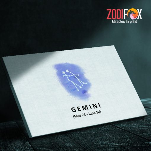 nice Gemini Light Canvas zodiac presents for astrology lovers – GEMINI0069