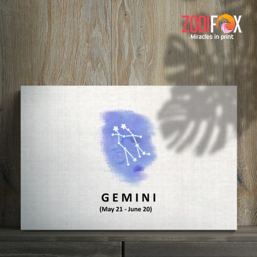 nice Gemini Light Canvas zodiac gifts for horoscope and astrology lovers – GEMINI0069