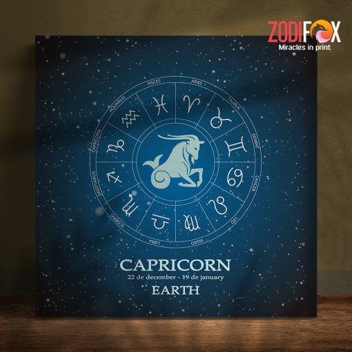 cool Capricorn Earth Canvas astrology lover gifts – CAPRICORN0007