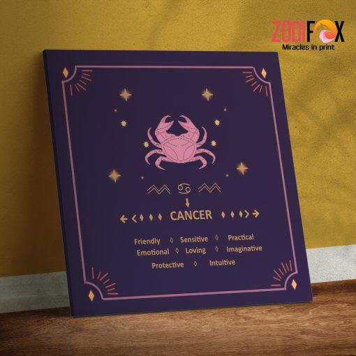 beautiful Cancer Practical Canvas astrology lover gifts– CANCER0007
