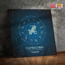 dramatic Capricorn Earth Canvas astrology lover gifts – CAPRICORN0007