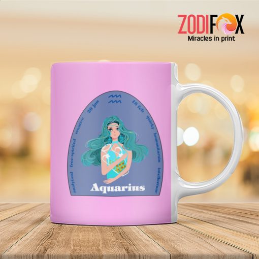 dramatic Aquarius Lady Mug birthday zodiac sign presents for astrology lovers – AQUARIUS-M0007