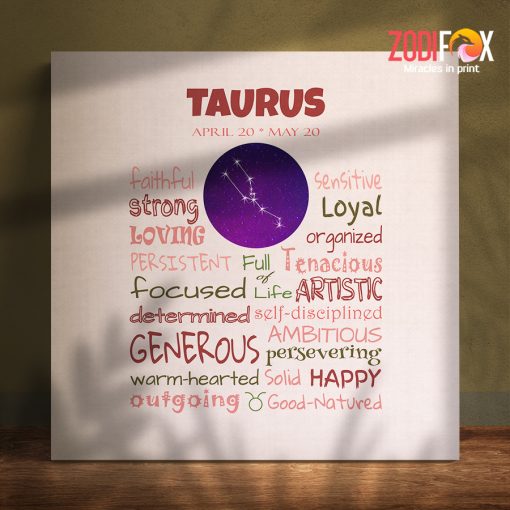 nice Taurus Happy Canvas birthday zodiac presents for astrology lovers – TAURUS0070