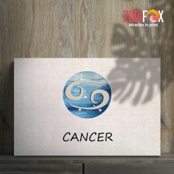 lively Cancer Symbol Canvas birthday zodiac gifts for horoscope and astrology lovers– CANCER0070