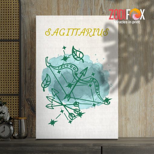 nice Sagittarrius Green Canvas zodiac sign gifts for astrology lovers – SAGITTARIUS0070