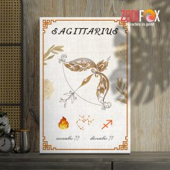 nice Sagittarrius Brown Canvas zodiac gifts and collectibles – SAGITTARIUS0008
