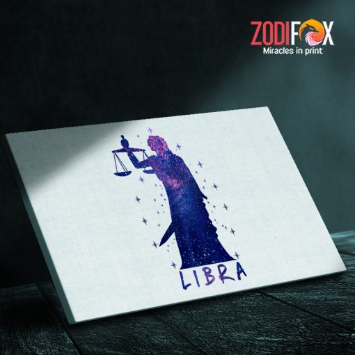 dramatic Libra Art Canvas birthday zodiac sign presents for horoscope and astrology lovers – LIBRA0009