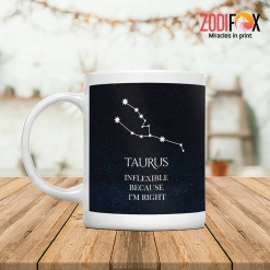meaningful Taurus Right Mug zodiac gifts and collectibles – TAURUS-M0009