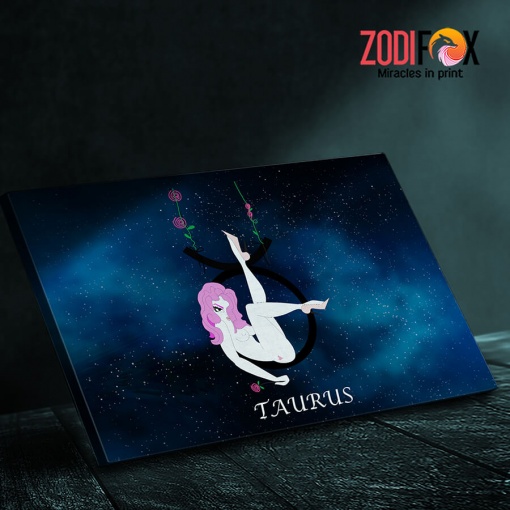 lively Taurus Queen Canvas zodiac presents for horoscope and astrology lovers – TAURUS0017