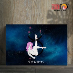 funny Taurus Queen Canvas zodiac inspired gifts – TAURUS0017