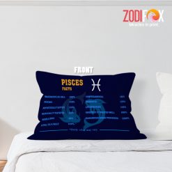 beautiful Pisces Facts Throw Pillow zodiac inspired gifts PISCES-PL0001