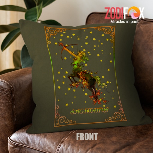 amazing Sagittarius Woman Throw Pillow birthday zodiac gifts for astrology lovers – SAGITTARIUS-PL0001