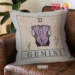 wonderful Gemini Twins Throw Pillow zodiac birthday gifts – GEMINI-PL0001