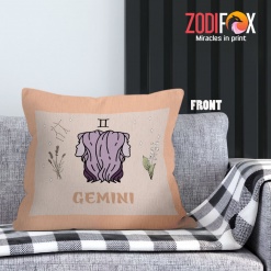 latest Gemini Twins Throw Pillow birthday zodiac presents for horoscope and astrology lovers – GEMINI-PL0001