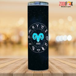 dramatic wonderful Aries Bull Tumbler birthday zodiac gifts for horoscope and astrology lovers signs of the zodiac gifts – ARIES-T0001