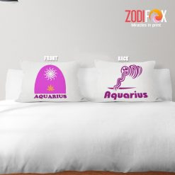 cute Aquarius Sun Throw Pillow zodiac sign presents for astrology lovers – AQUARIUS-PL0010