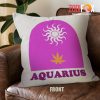 hot Aquarius Sun Throw Pillow zodiac presents for astrology lovers – AQUARIUS-PL0010