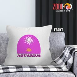 nice Aquarius Sun Throw Pillow zodiac gifts for horoscope and astrology lovers – AQUARIUS-PL0010