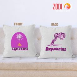 awesome Aquarius Sun Throw Pillow zodiac gifts for astrology lovers – AQUARIUS-PL0010