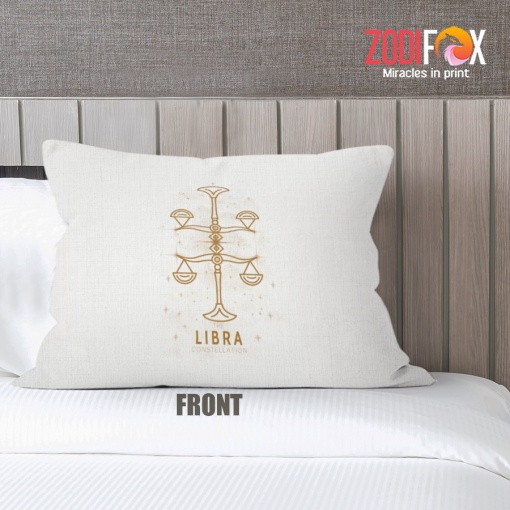 funny Libra Gold Throw Pillow sign gifts – LIBRA-PL0012