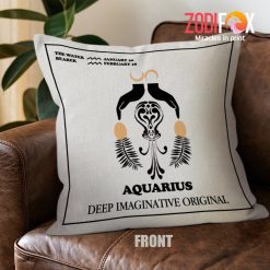 cool Aquarius Original Throw Pillow gifts according to zodiac signs – AQUARIUS-PL0012