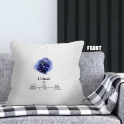 amazing Cancer Galaxy Throw Pillow zodiac gifts for horoscope and astrology lovers – CANCER-PL0012