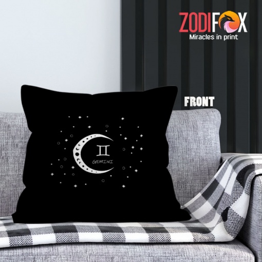 unique Gemini Symbol Throw Pillow birthday zodiac sign presents for astrology lovers – GEMINI-PL0012