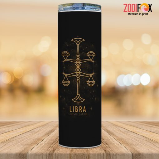great Libra Gold Tumbler zodiac sign gifts for astrology lovers – LIBRA-T0012