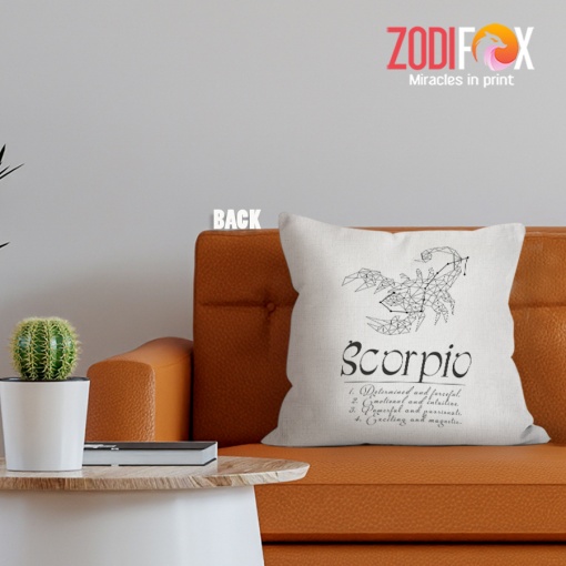 hot Scorpio Forceful Throw Pillow zodiac sign gifts for horoscope and astrology lovers – SCORPIO-PL0013
