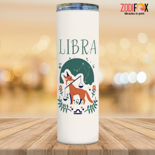 amazing Libra Fox Tumbler astrology lover presents – LIBRA-T0013