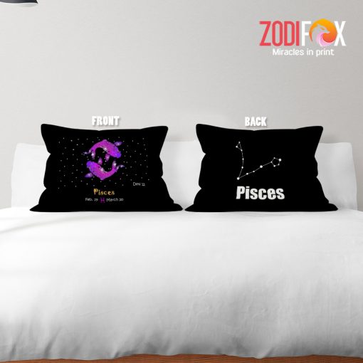 wonderful Pisces Purple Throw Pillow zodiac gifts for astrology lovers – PISCES-PL0014