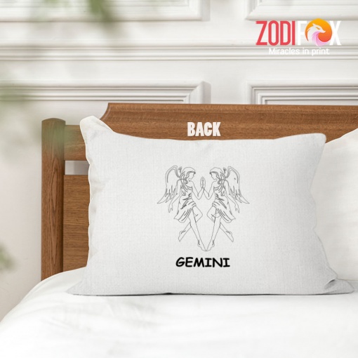 favorite Gemini Angel Throw Pillow birthday zodiac sign gifts for astrology lovers – GEMINI-PL0014
