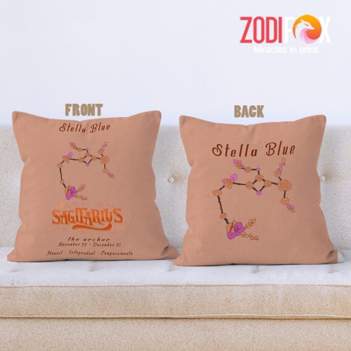 awesome Sagittarius Flower Throw Pillow birthday zodiac sign presents for horoscope and astrology lovers – SAGITTARIUS-PL0014