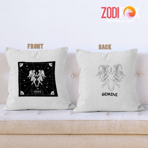 cool Gemini Angel Throw Pillow birthday zodiac sign presents for horoscope and astrology lovers – GEMINI-PL0014
