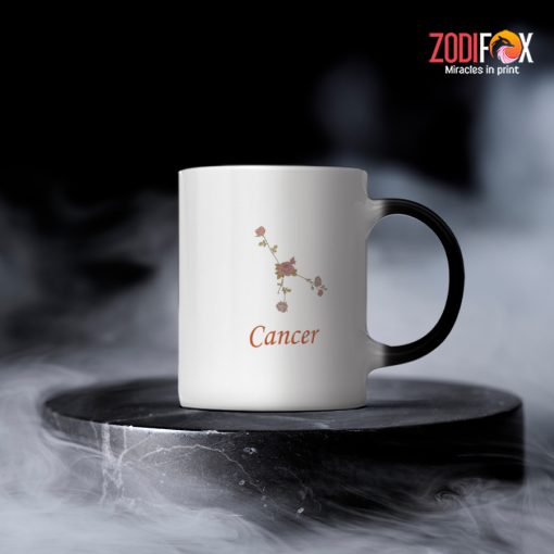 latest Cancer Flower Mug zodiac sign presents for astrology lovers – CANCER-M0014