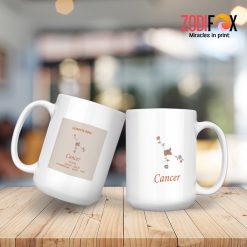 interested Cancer Flower Mug zodiac gifts for astrology lovers – CANCER-M0014