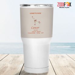 meaningful Cancer Flower Tumbler birthday zodiac gifts for astrology lovers – CANCER-T0014