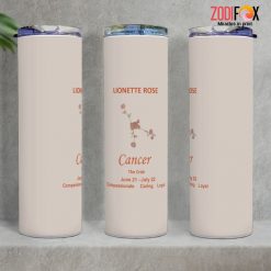 wonderful Cancer Flower Tumbler zodiac gifts and collectibles – CANCER-T0014