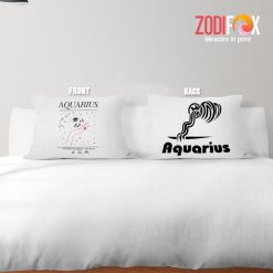 pretty Aquarius Hand Throw Pillow astrology horoscope zodiac gifts for boy and girl – AQUARIUS-PL0015